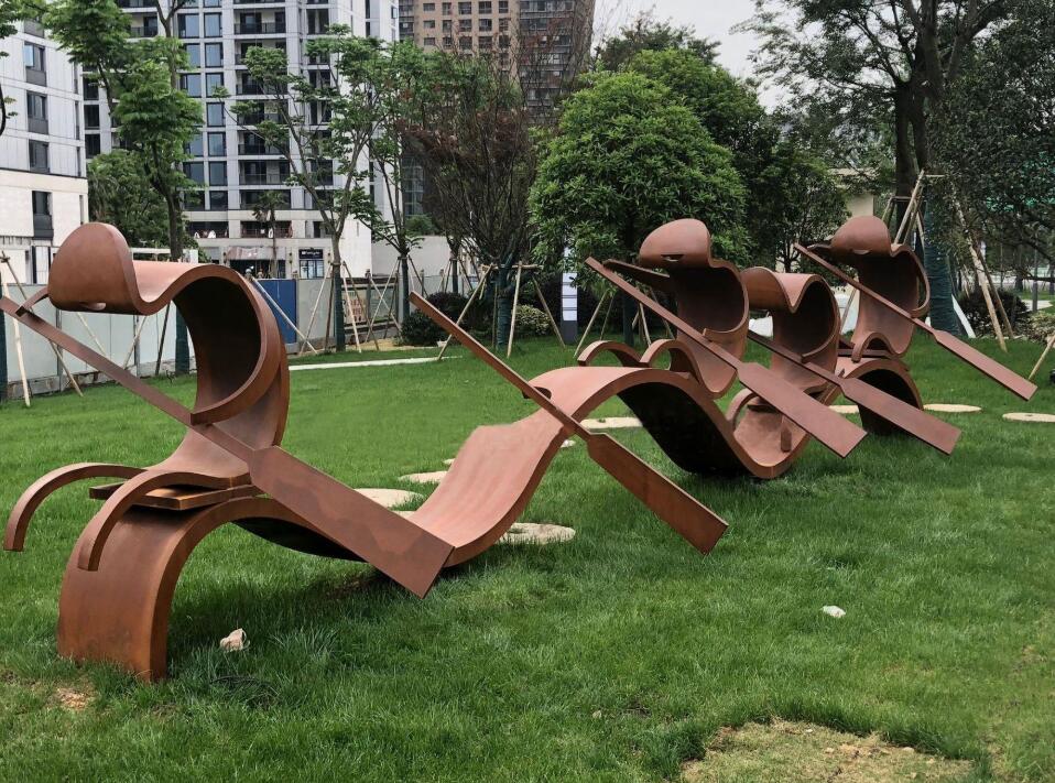 平果锈钢板造型